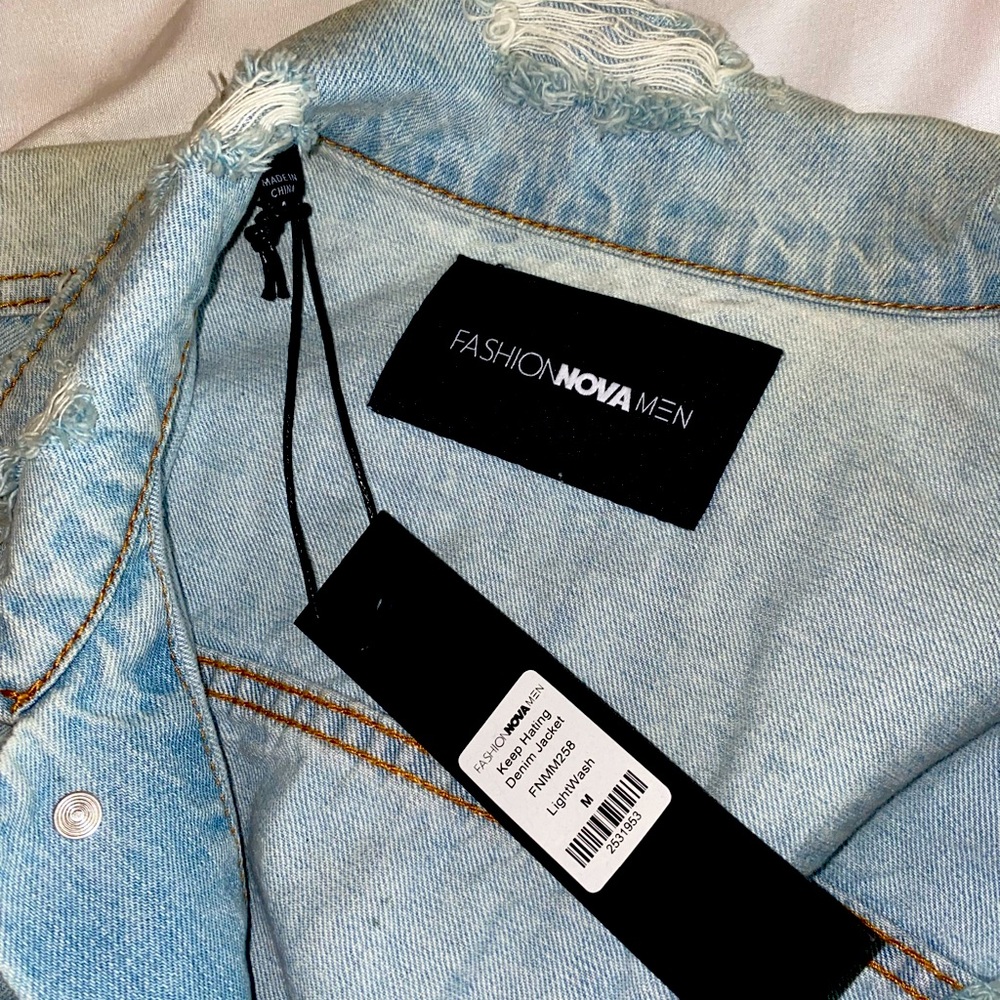 Fashionnova Men Denim Jacket Size M